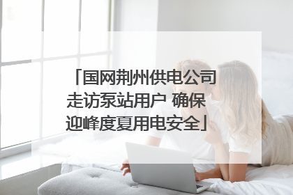 国网荆州供电公司走访泵站用户 确保迎峰度夏用电安全
