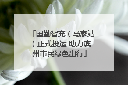国勤智充（马家站）正式投运 助力滨州市民绿色出行