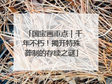 国宝画重点｜千年不朽！揭开特殊葬制的存续之谜
