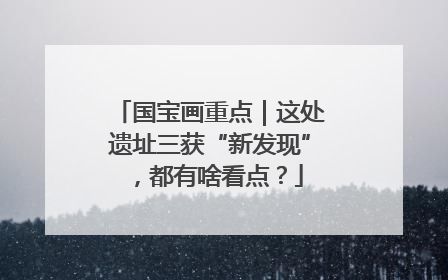 国宝画重点｜这处遗址三获“新发现”，都有啥看点？
