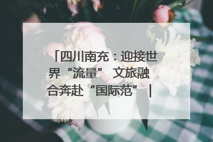 四川南充：迎接世界“流量” 文旅融合奔赴“国际范”｜话锦绣·说安逸