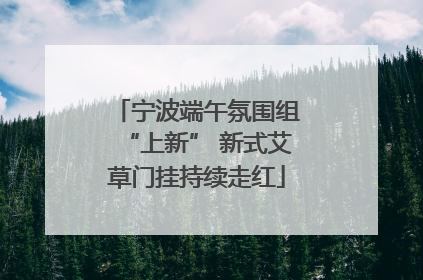 宁波端午氛围组“上新” 新式艾草门挂持续走红