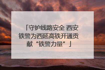 守护线路安全 西安铁警为西延高铁开通贡献“铁警力量”
