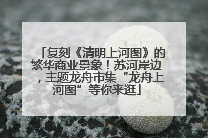 复刻《清明上河图》的繁华商业景象！苏河岸边，主题龙舟市集“龙舟上河图”等你来逛