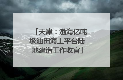 天津：渤海亿吨级油田海上平台陆地建造工作收官