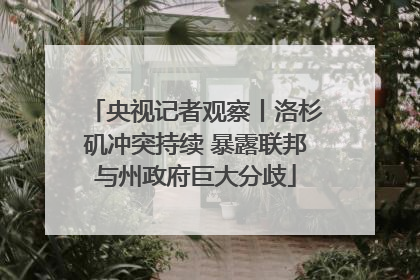央视记者观察丨洛杉矶冲突持续 暴露联邦与州政府巨大分歧