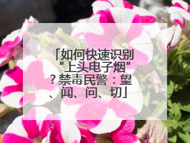 如何快速识别“上头电子烟”？禁毒民警：望、闻、问、切