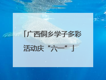 广西侗乡学子多彩活动庆“六一”