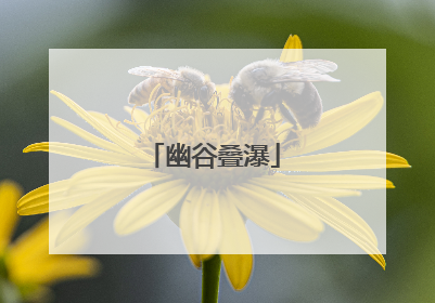 幽谷叠瀑