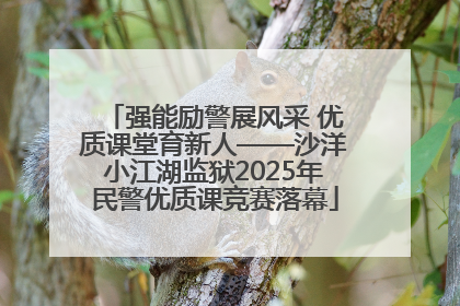 强能励警展风采 优质课堂育新人——沙洋小江湖监狱2025年民警优质课竞赛落幕