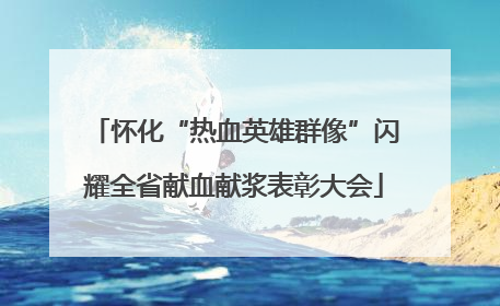 怀化“热血英雄群像”闪耀全省献血献浆表彰大会