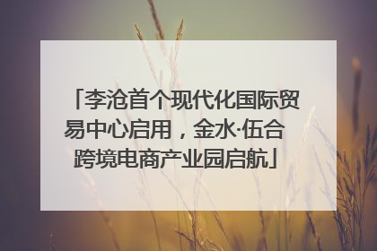 李沧首个现代化国际贸易中心启用，金水·伍合跨境电商产业园启航