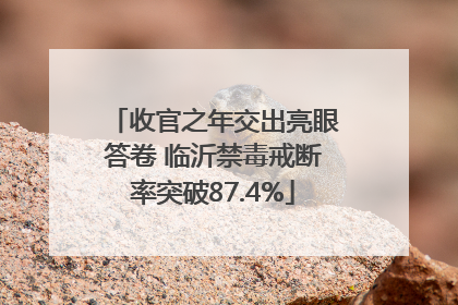 收官之年交出亮眼答卷 临沂禁毒戒断率突破87.4%