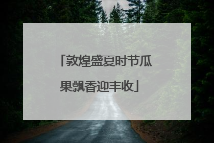 敦煌盛夏时节瓜果飘香迎丰收