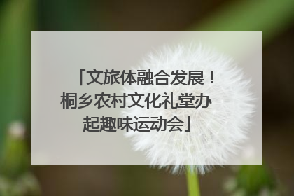 文旅体融合发展！桐乡农村文化礼堂办起趣味运动会