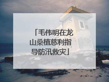 毛伟明在龙山桑植慈利指导防汛救灾