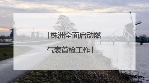 株洲全面启动燃气表首检工作