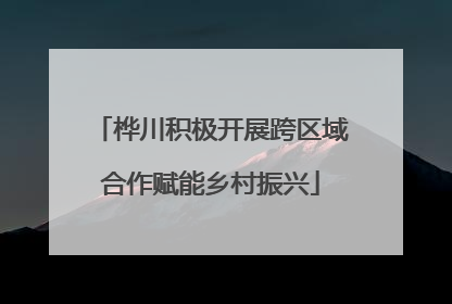 桦川积极开展跨区域合作赋能乡村振兴