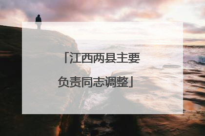 江西两县主要负责同志调整