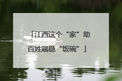 江西这个“家”助百姓端稳“饭碗”