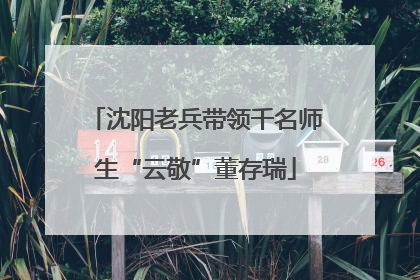 沈阳老兵带领千名师生“云敬”董存瑞