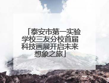 泰安市第一实验学校三友分校首届科技画展开启未来想象之旅