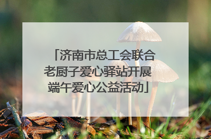 济南市总工会联合老厨子爱心驿站开展端午爱心公益活动