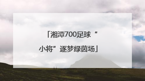 湘潭700足球“小将”逐梦绿茵场