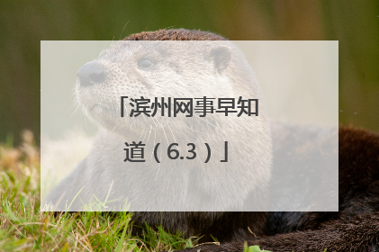 滨州网事早知道（6.3）
