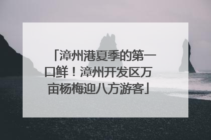 漳州港夏季的第一口鲜！漳州开发区万亩杨梅迎八方游客