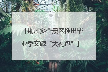 荆州多个景区推出毕业季文旅“大礼包”