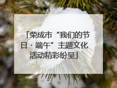 荣成市“我们的节日・端午”主题文化活动精彩纷呈