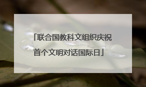 联合国教科文组织庆祝首个文明对话国际日