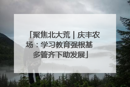 聚焦北大荒｜庆丰农场：学习教育强根基 多管齐下助发展