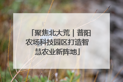 聚焦北大荒｜普阳农场科技园区打造智慧农业新阵地