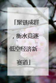 聚链成群，衡水竞逐低空经济新赛道