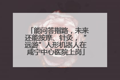能问答指路，未来还能按摩、针灸，“远游”人形机器人在咸宁中心医院上岗