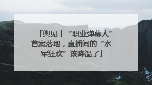 舆见丨“职业弹幕人”首案落地，直播间的“水军狂欢”该降温了