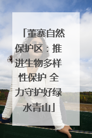 董寨自然保护区：推进生物多样性保护 全力守护好绿水青山