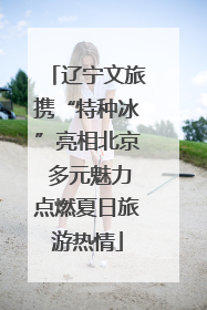 辽宁文旅携“特种冰”亮相北京 多元魅力点燃夏日旅游热情