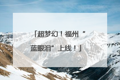 超梦幻！福州“蓝眼泪”上线！