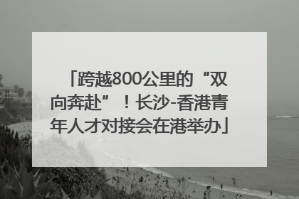 跨越800公里的“双向奔赴”！长沙-香港青年人才对接会在港举办