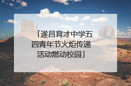 遂昌育才中学五四青年节火炬传递活动燃动校园
