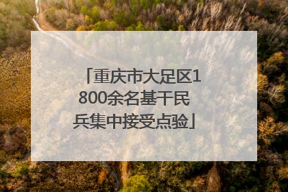 重庆市大足区1800余名基干民兵集中接受点验