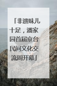 非遗味儿十足，潘家园首届京台民间文化交流周开幕