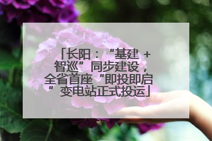 长阳：“基建 + 智巡”同步建设，全省首座“即投即启”变电站正式投运