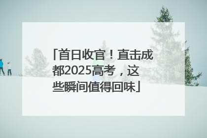 首日收官！直击成都2025高考，这些瞬间值得回味