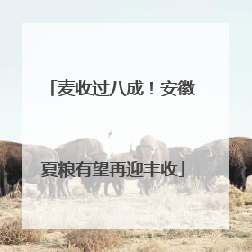 麦收过八成！安徽夏粮有望再迎丰收