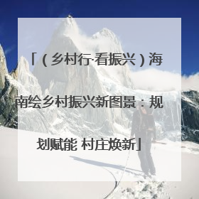 （乡村行·看振兴）海南绘乡村振兴新图景：规划赋能 村庄焕新