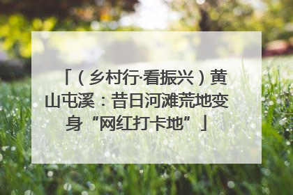 （乡村行·看振兴）黄山屯溪：昔日河滩荒地变身“网红打卡地”